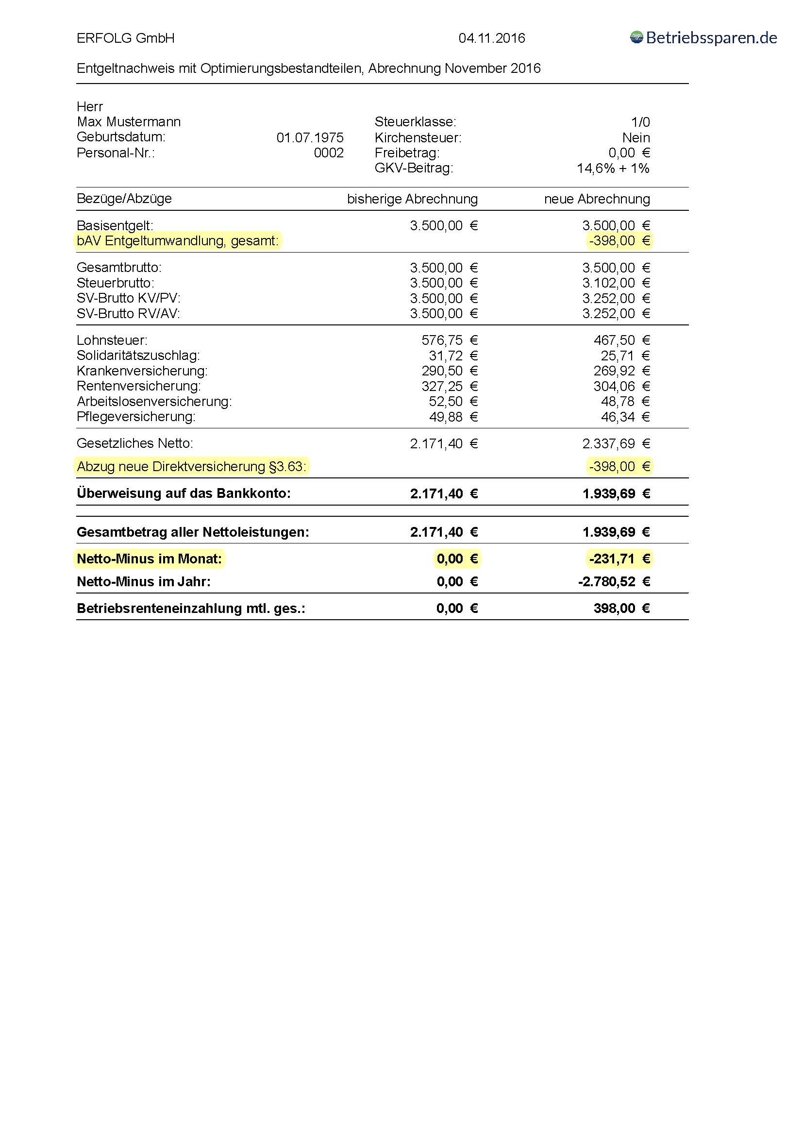 In meiner Verdienstabrechnung wird einmal im Brutto der Betrag ...
