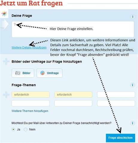 Fragedetails eingeben - (krankheit, Grunderwerbssteuer, barrierefrei)