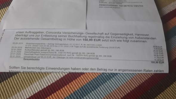 Rechnung Von Creditreform