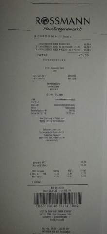 Girocard Zahlung Kontaktlos Bei Rossmann 5 55 Abbuchung Auf Dem Konto 9 25 Bank Girokonto Kartenzahlung