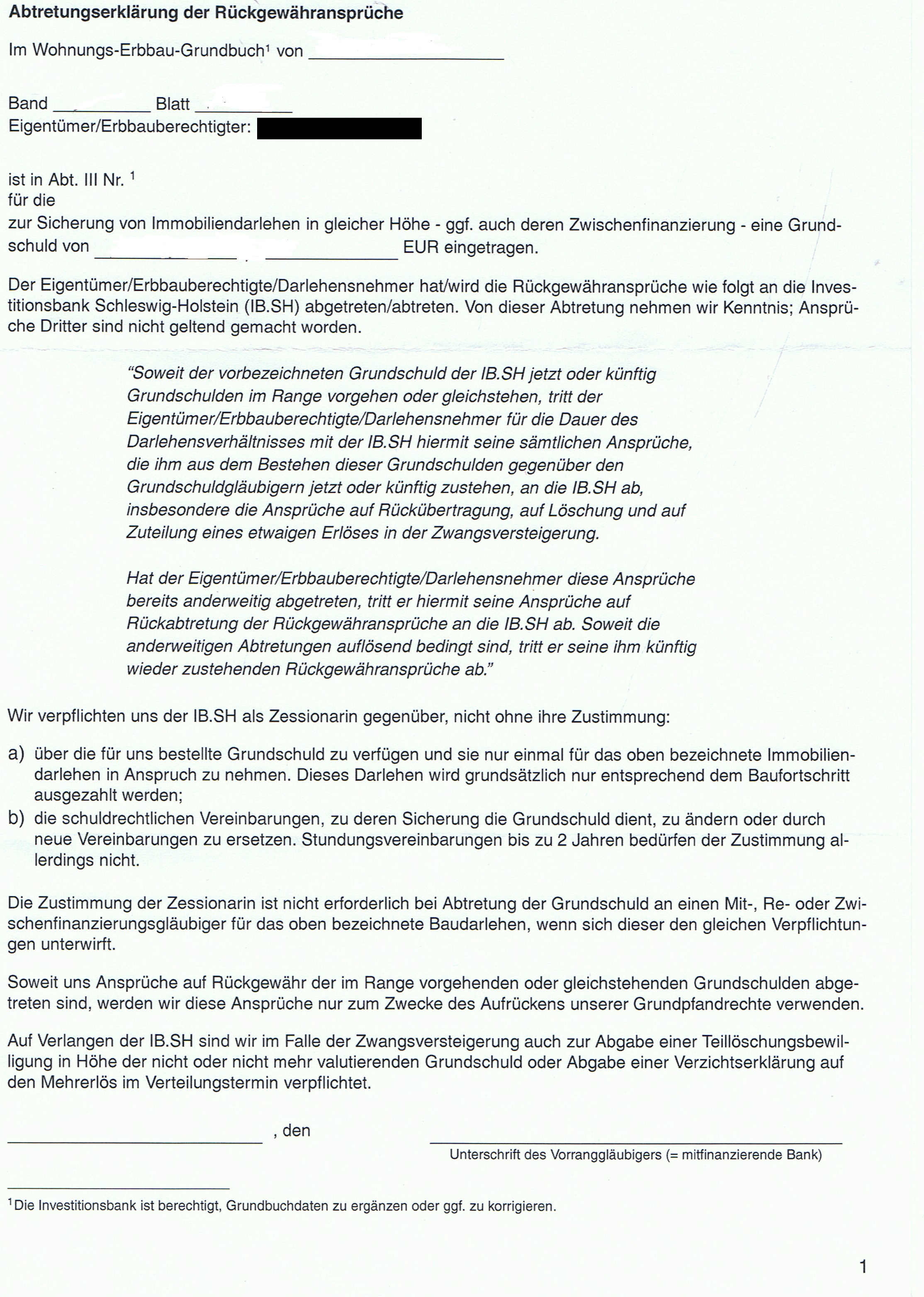 abtretungserklrung der rckgewhransprche immobilienfinanzierung grundschuld kfw - Abtretungserklarung Versicherung Muster Kostenlos abtretungserklrung der rckgewhransprche immobilienfinanzierung grundschuld kfw - Abtretungserklarung Versicherung Muster Kostenlos