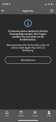 Apple Pay funktioniert nicht Sparkasse?