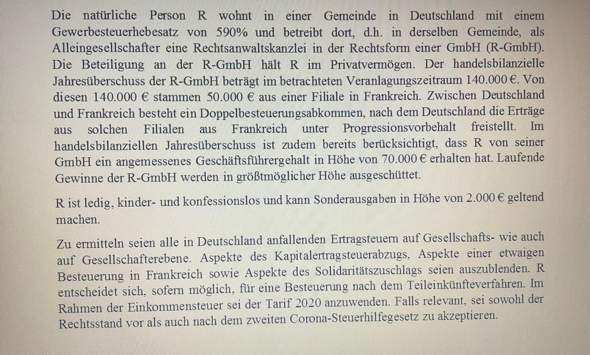 - (Steuern, Steuererklärung, Finanzamt)