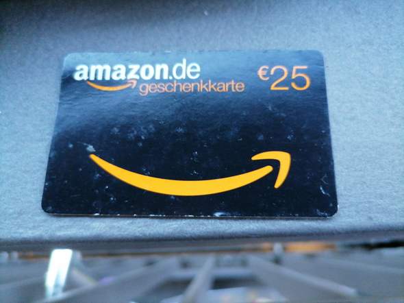 e amazon-Geschenkkarte, Wert 25,-€. Habe sie noch nicht genutzt. Kann ich damit nur Dinge kaufen?Oder kann ich anderswo Geld dafür bek.?