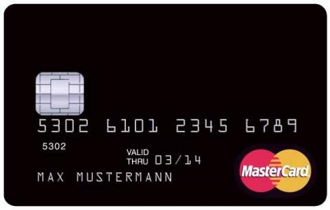 schwarze MasterCard Kreditkarte von Valovis - (schwarze Kreditkarte, schwarze MasterCard)