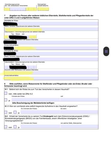 - (Hilfe, Halbwaisenrente)