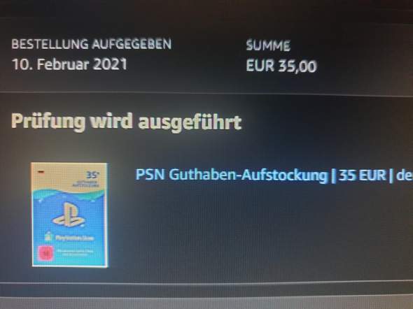 Ich habe psn Guthaben bei Amazon gekauft aber es wurde storniert. Was kann ich tun?