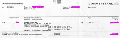 - (Jahresdepotabstimmung, Jahresdepotauszug)