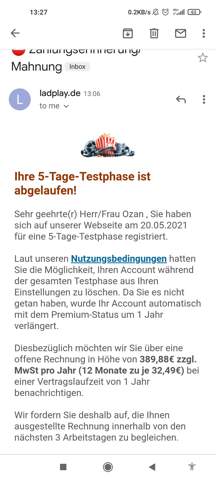 Testversion abgelaufen?